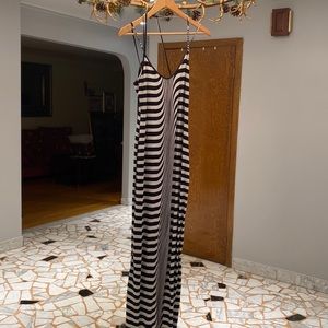 Black and white Maxi Summer Dress